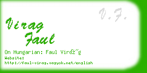 virag faul business card